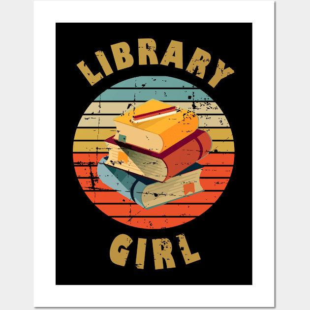 Library Girl Wall Art by RW